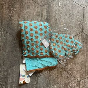 Kickee Pants Newborn Cookies Coverall and Swaddle Set
